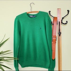 Polo by Ralph Lauren Green Sweater Size M